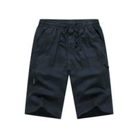 Muške kratke hlače Muška moda ležerna jednobojna odjeća s više džepova s patentnim zatvaračem i kopčom vanjske