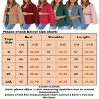 Voguele Women Cape Blazer Open Front Business Jackets Solid Color Workwear Work Blazers Elegantni kardigan ružičasta