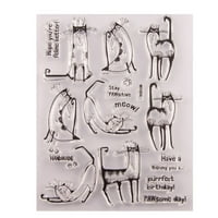Surakey Animal Transparent Stamp DIY papirnati karata zanatske umjetnosti ručno izrađeni alati Retro gumeni čist