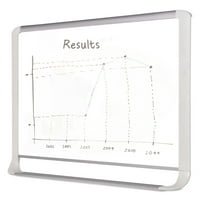 Bi-Silque Visual® Lakirani čelični magnetska ploča za suho brisanje, 36, srebrno bijela