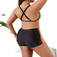 Ležerni Bikini setovi Plus veličine S naramenicama u boji