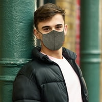 Lee Cooper Maske od pamučnog lica s Heiq - prekrivačima za višekratnu upotrebu - traper tkanina, 3 -pack
