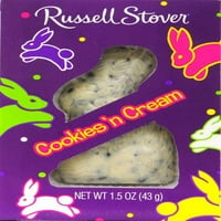 Russell stover kolačići i krem ​​čokoladni zeko, 1. oz