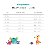 Ganimals Dječaci utkani trkači, veličine mjeseci- mjeseci