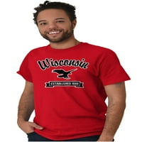 Wisconsin Slatki ćelav Orao suvenir Muška grafička majica Tees Brisco Brands S