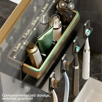 Zidni držač četkice za zube, polica za odlaganje električne četkice za zube bez perforacije za tuš u kupaonici