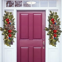 Vijenci za kućni dekor ulaznih vrata bežično osvijetljeno stubište Božićni ukras LED vijenac
