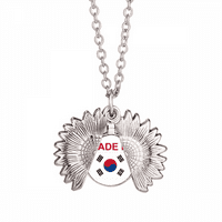 Južna Koreja Zemlja ljubavi ogrlica sa suncokret Privjesak medaljon nakit
