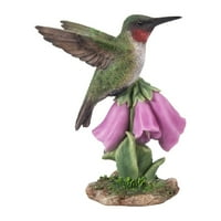 Pokloni od 5,5 hummingbird na Digitalisu vrtni kip na otvorenom