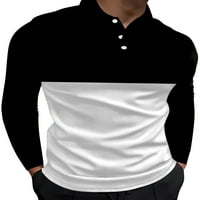 Muški vrhovi A-liste Polo majica dugih rukava bluza s reverom Ležerne majice radni pulover stil-a-line