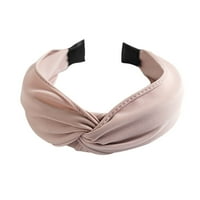 Trake za kosu za vježbanje baršunasta vrpca s mašnom traka za glavu kravata u boji širokog oboda ženska traka