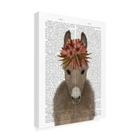 Fab Funky 'magarac boemski tisak knjige' platno umjetnost