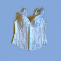Dadaria pidžama za žene dame prugaste dvostruke naramenice kozlet brocade corset corset white l, žene