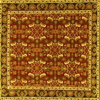 Tradicionalni pravokutni perzijski tepisi u žutoj boji za prostore tvrtke, 6' 9'
