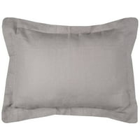 Rizzy Home Covington Sham Silver King