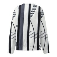 Twishirts for Women trendi boja blok pulover lagani dugi rukavi labavi vrhovi ležerni udoban jesenski vrat bluza
