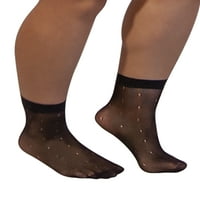 Ženske svilene čarape s narukvicama od polka točkica u pakovanju od 6 komada