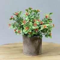 Domaće plastične umjetne biljke sa zelenim Jasminom u Saksiji U Stilu Bucket za ukrašavanje kuće od papirnate