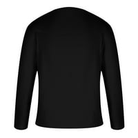 Muške košulje rasprodaja Plus size ležerna jednobojna sportska odjeća s dugim rukavima i dekolteom u obliku slova