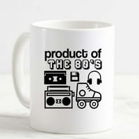 Proizvod krigle kave iz 80 -ih Boombo Radio Disket Disk Roller Klizaljke smiješne bijele šalice Smiješni pokloni