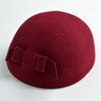 Modni casual beretka beretka vintage stil elegantna meka rastezljiva vunena kapa zimska kapa
