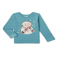 Ganimals malu djecu Girls dugi rukavi Velboa Top, veličine 12m-5t