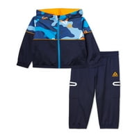 Reebok Baby and Toddler Boy Guard Tiskani zip hoodie i jogger hlače set odijela, 2-komad, veličine 12m-5t
