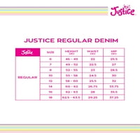 Justice Girls u nevolji traper kratke hlače, veličine 5- & Plus