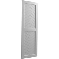 Ekena Millwork 15 W 64 H TRUE FIT PVC DVE PANE CHEVRON MODERN STILE SICKENT FIKSENI BILO TREBALE, NAMED