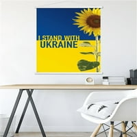 Stalak s plakatom Ukrajine