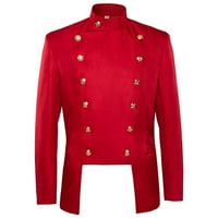 Muške jakne s dugim rukavima s ovratnikom, tri odijela, crvena Tkanina 2 inča