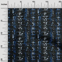 pamučna svila plava Tkanina apstraktni projekti šivaćih zanata otisci na tkanini širine dvorišta