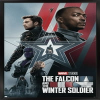 Marvel Falcon i Zimski vojnik-Grupni zidni plakat na jednom listu, 14.725 22.375