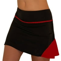 Biayxms Women Athletic Skort Summer Casuals Ruffles vježbanje teniske suknje s džepnim kratkim hlačama za sportski