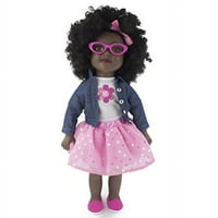 Vesela, pozitivno savršena afroamerička lutka od 18 inča, JFK