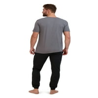 Hanes muške ultrasoft majice i jogger francuski set Terry Padžama, 2-komad, veličina S-5xl