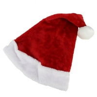 Crveni i bijeli božićni šešir za odrasle, dodatak za kostim-srednji