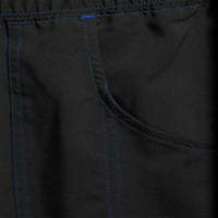 Ženske jednobojne hlače s pilingom na vezicama