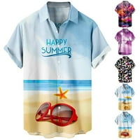 Havajska košulja za plažu, košulja za plažu kratkih rukava