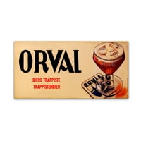 Zaštitni znak likovna umjetnost 'Orval 2' platno umjetnost by Vintage Apple Collection