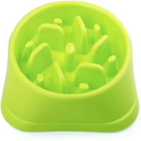 Sporo hranilica zdjela za pse bez klizanja anti -prigušnica jela za hranjenje BPA besplatno, zeleno