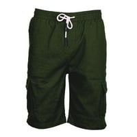 Kakina s hlačama za muškarce Clearcen Sport Sport Pure Color Bandove ležerne labave trenirke kratke hlače hlače