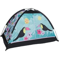 Dječja kombinacija za kampiranje, uključujući poliesterski šator, stolicu i vreću za spavanje, ° 50F ocjena, toucan