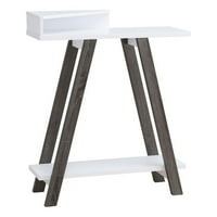 Namještaj za pametni dom moderni drveni konzolni stol u bijeloj boji s sivim mrljama
