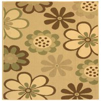 Unutarnji i vanjski cvjetni tepih od 8' 11' prirodne smeđe masline