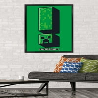 Zidni plakat sa simbolom puzavice u Minecraftu, 22.375 34