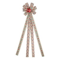 Božićni vijenac luk ukras za božićno drvce zvijezde slova šareni tiskani veliki luk za blagdanska ulazna vrata