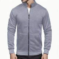 Muške dukserice muškarci kardigan dukserica zip up jakna visoki vrat lagani suiter para hombres majice za muškarce