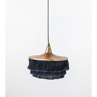 Kreativna kooperativna viseća svjetiljka od drvenog ugljena s resama