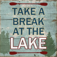 Ispis plakata uz jezero Sheldona Louisa